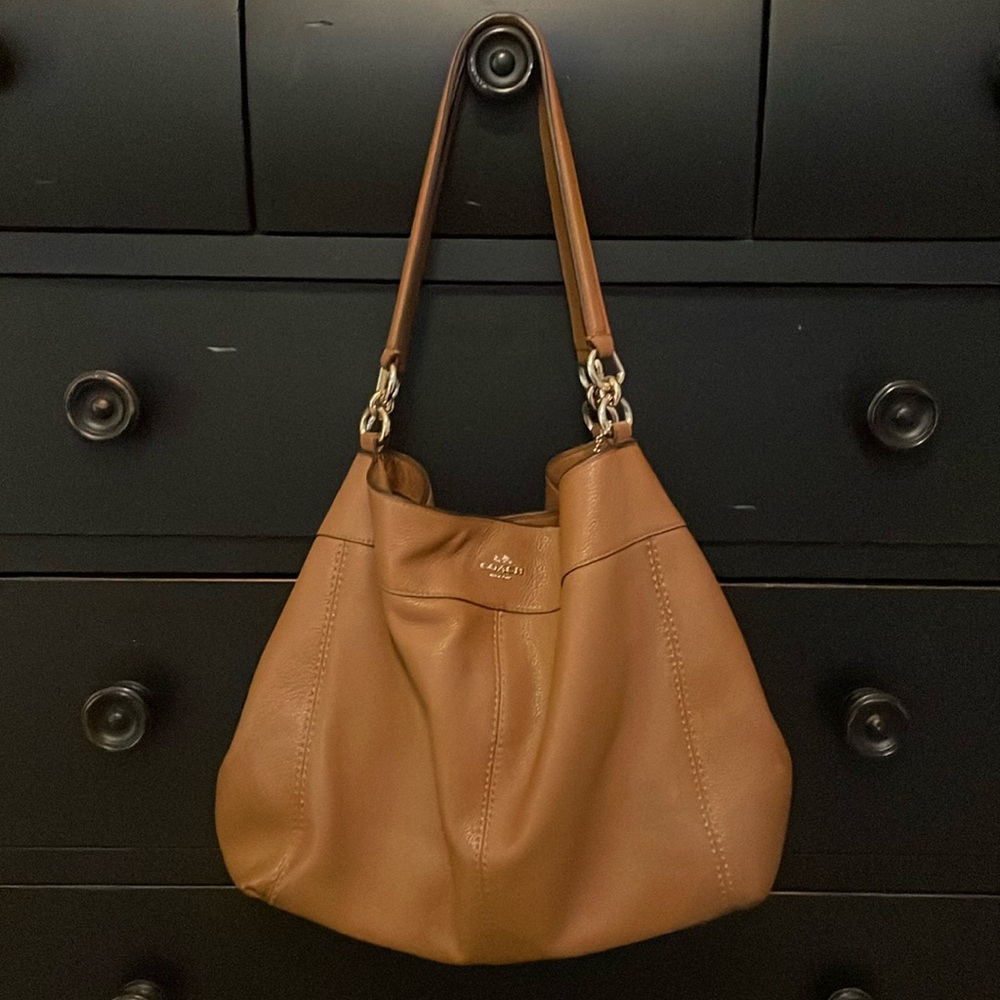 Coach camel color purse